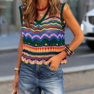 Knitted Top, size S-M, New